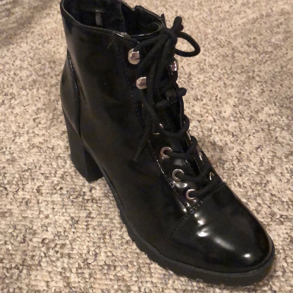 Express Combat Heeled Boots